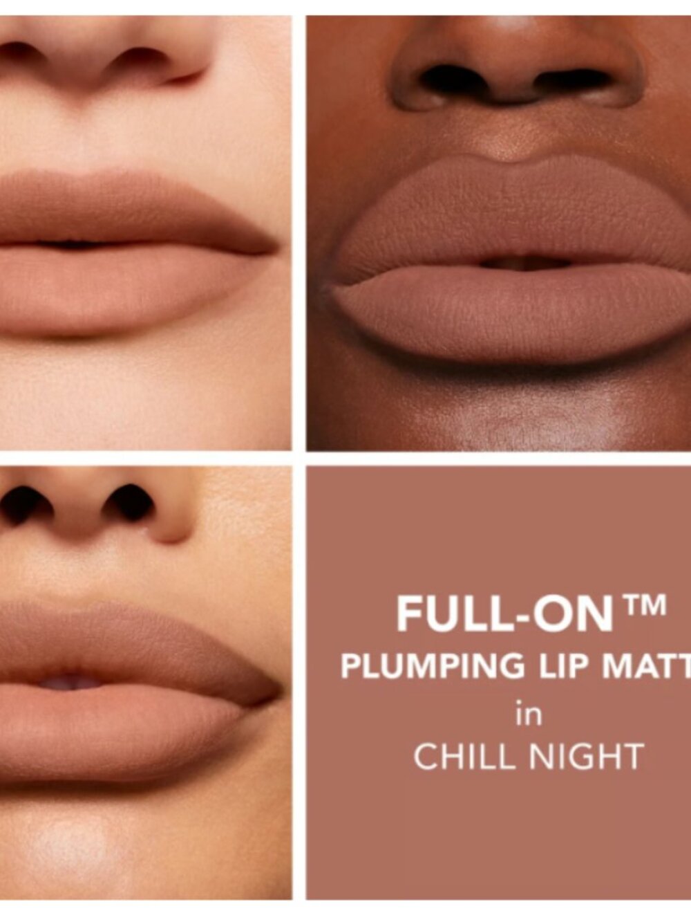 MSRP $25 | Buxom Full-On Plumping Lip Matte – Chill Night – 0.14 oz – FULL SIZE
